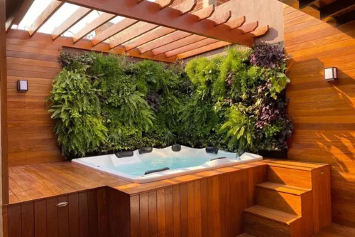 banheiro com spa em casa