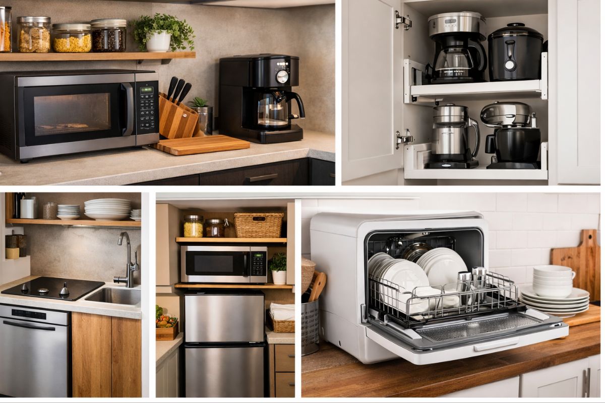 Eletrodomésticos Para Cozinha Pequena. O Erro Que Faz Sua Cozinha Parecer Ainda Menor eletrodomésticos para cozinha pequena